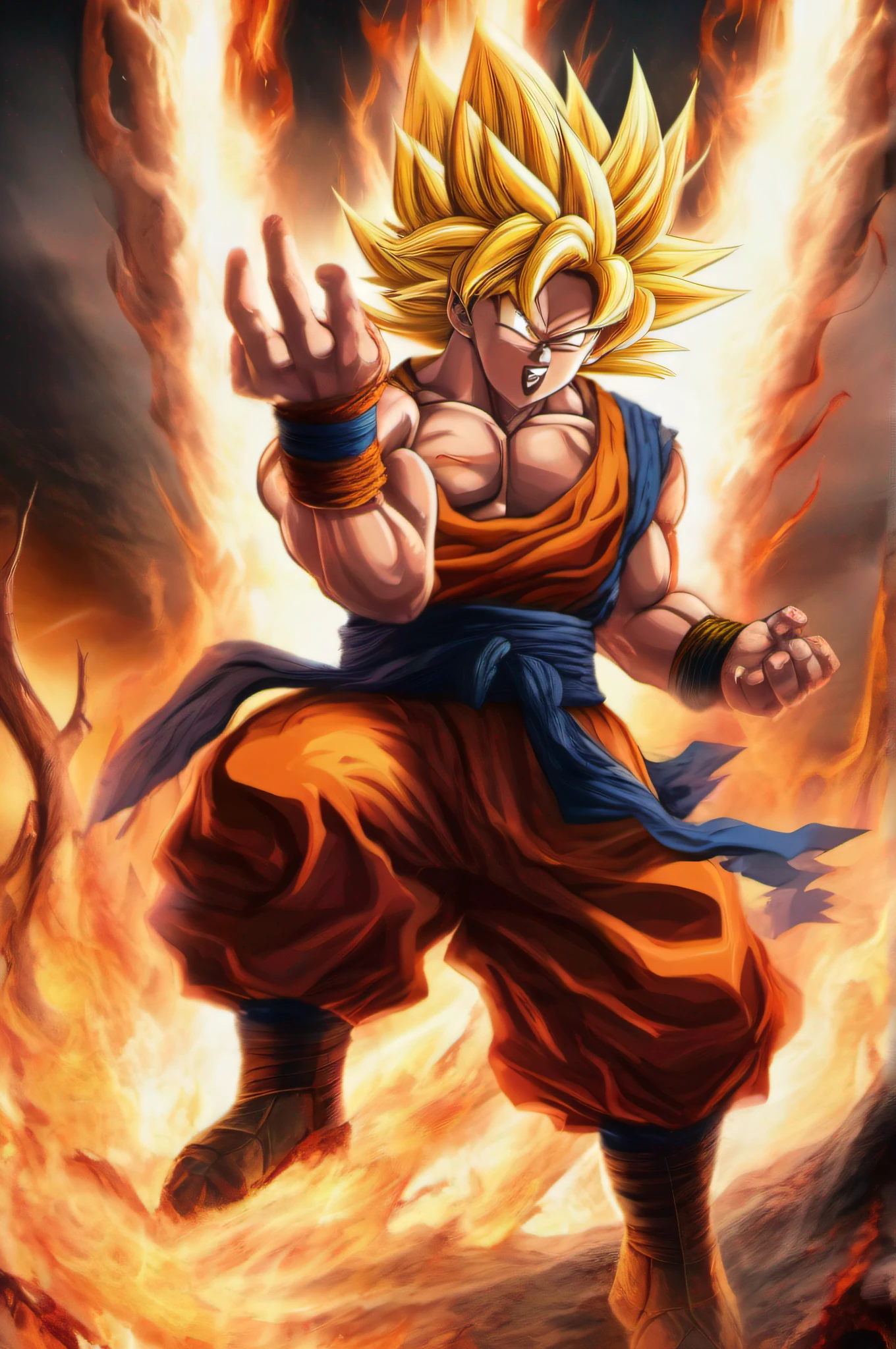 ssj goku in hell