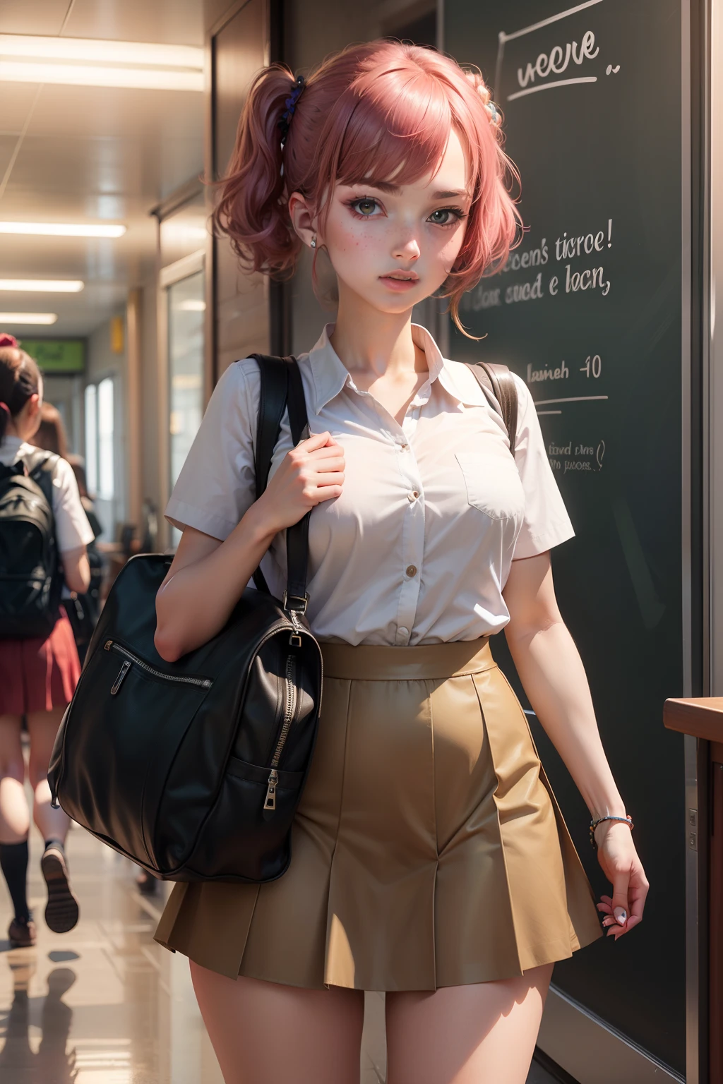 Dinosaur is becoming a high school girl