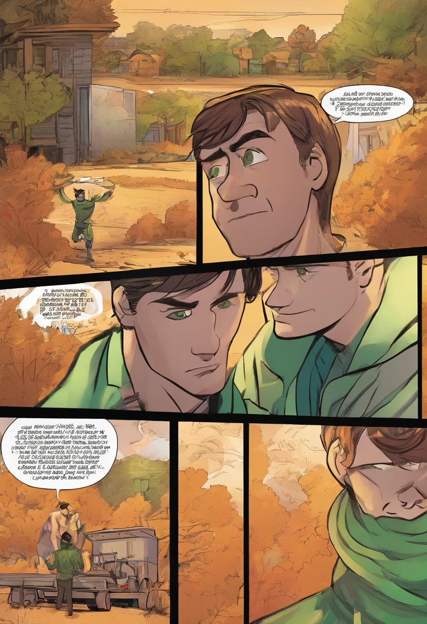two man, John and Luke. John is 43 years old, tall and muscular with short brown hair and green eyes. Luke is 16, handsome and athletic with shaggy brown hair and innocent doe eyes.