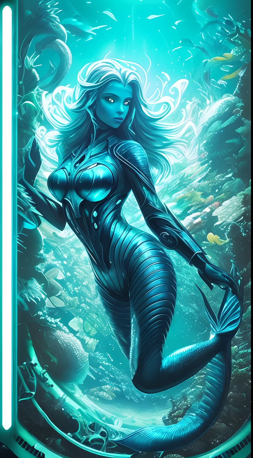 ((fully bikini beautiful girl)), floats, ((blue skin:1.4)) underwater, open mouth, with flowing hair, with freckles on the face, with flowers on her head, (blue eyes:0.7), air bubbles, skin texture, the lights of a sun, reflection from wet, (gigantic breasts:1.2), (puffy lips:1.3), (bubble butt:1.3), bulbs, among the coral reef, detail face, detail backgrounds little blur, natural lights, HDR, photo realistic, professional photo, flirt with the viewer, sexy look