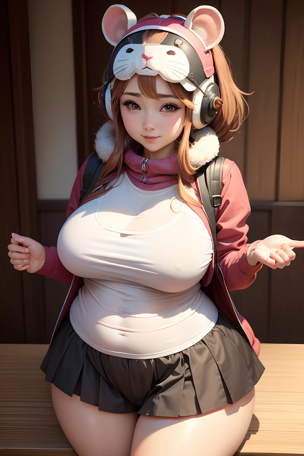Hamster headgear、Sexy Married Woman、kawaii、Thick、Muchimuchi、Plump