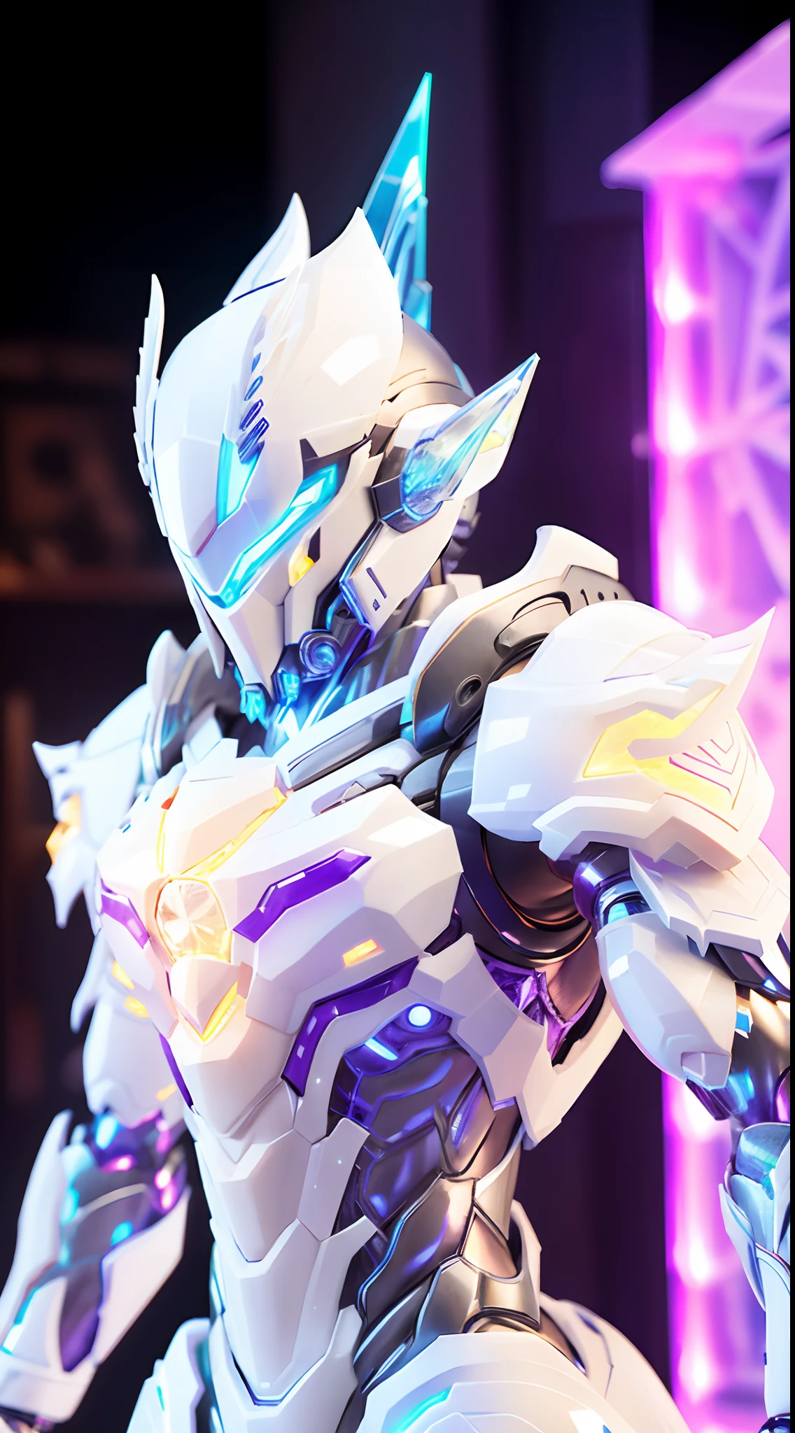 WHITE VOX, CRYSTAL ARMOR, TRANSPARANT, MUSCLE BODY