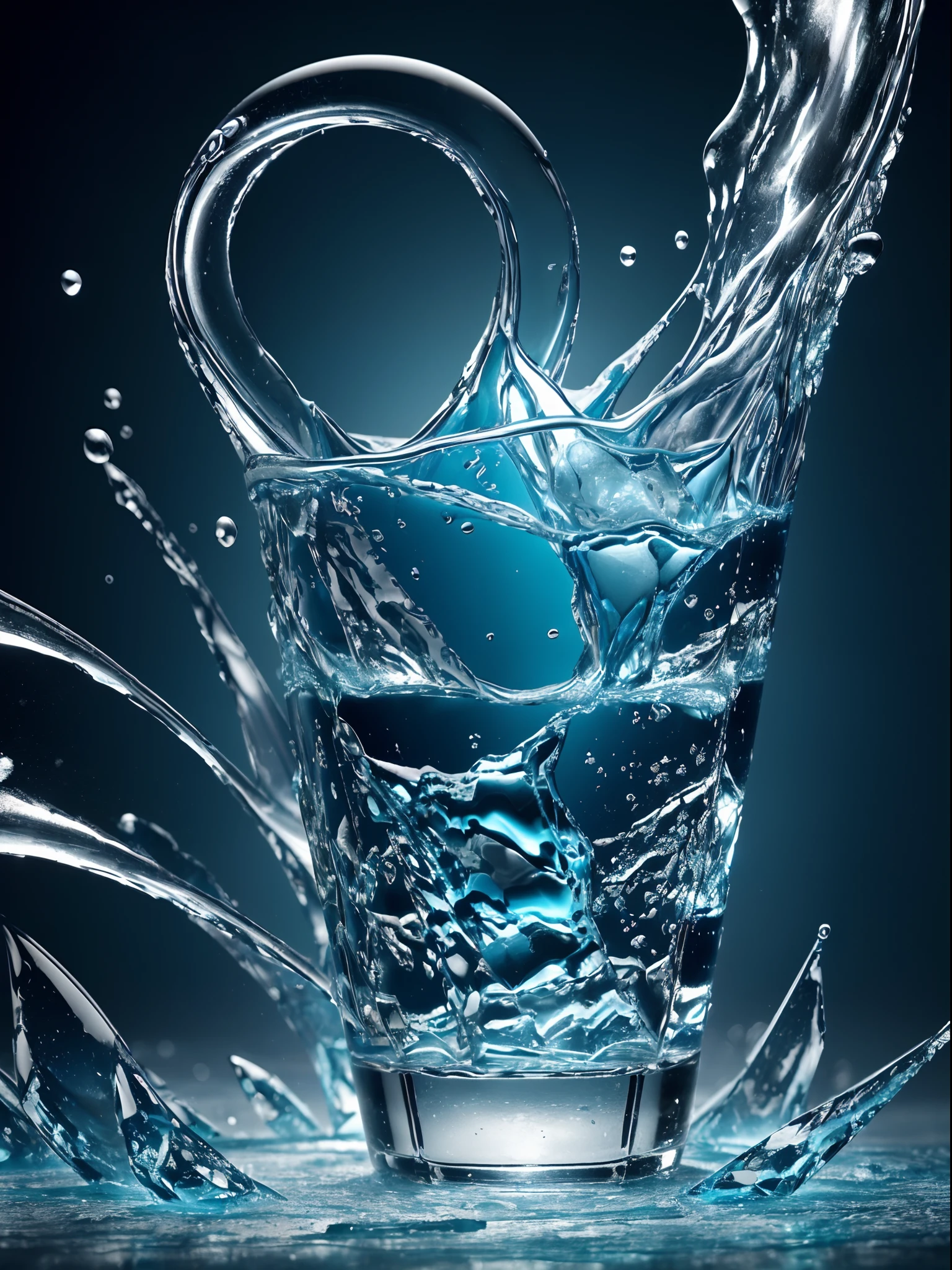 ((Best quality, 8K, Masterpiece: 1.4)),((Amazing detail: 1.3)),((illustration: 1.2)),((high resolution: 1.1)),Eldritch,ice element, Ice Elves, Glowing ice element,Empty background,astral,Viscous liquid,Colorful, vapor, Perfect hand,Murderous face,
