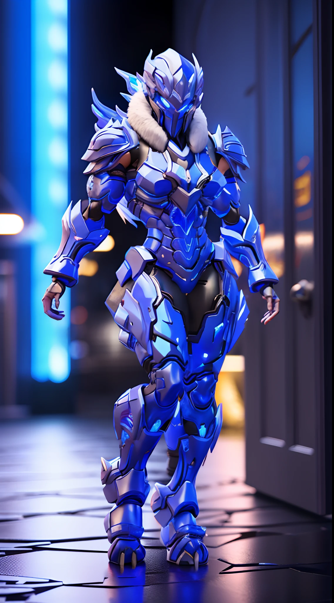 BLUE DRAGON, CRYSTAL ARMOR, (FULL BODY:1.0), TRANSPARANT, MUSCLE CURVY BODY.