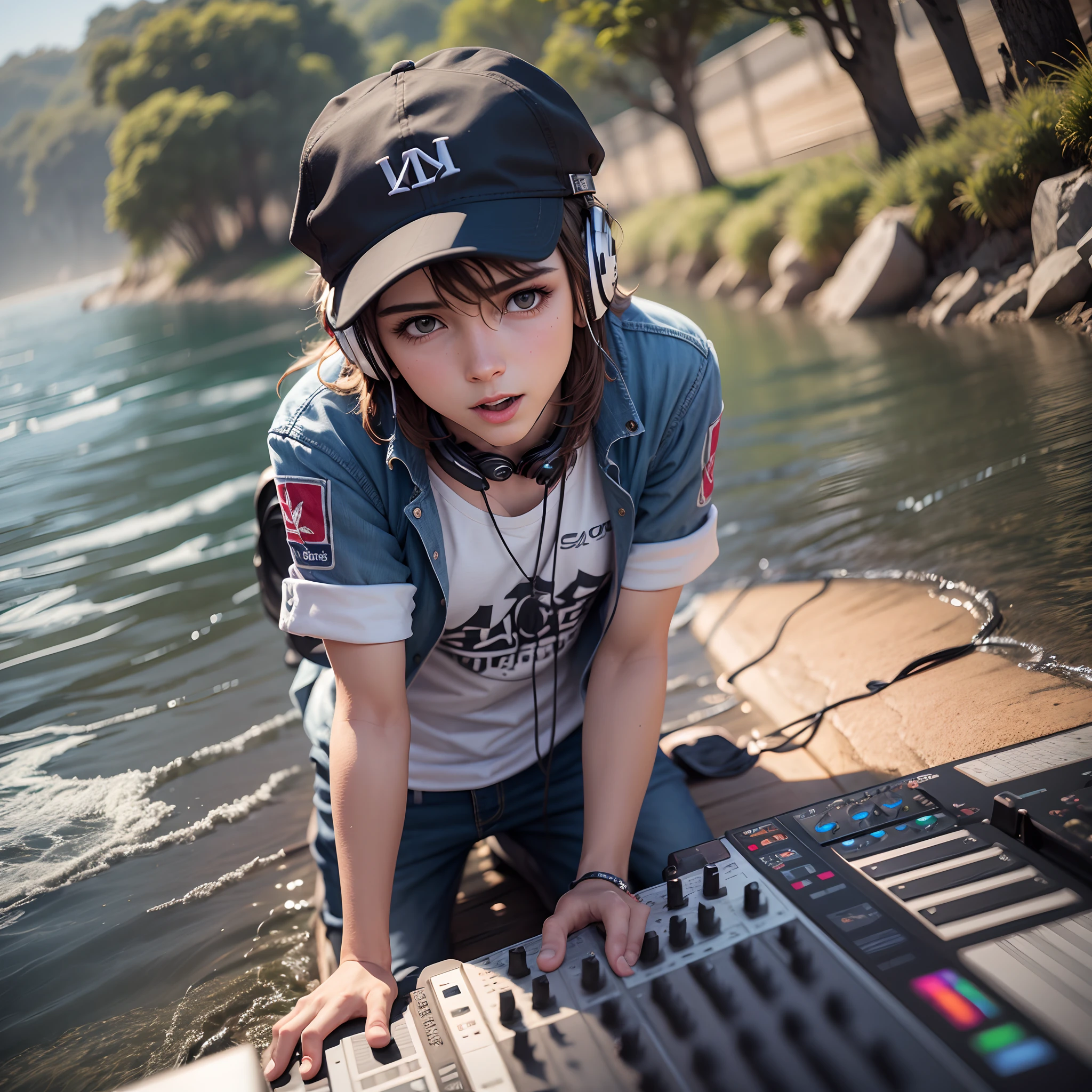 um DJ, realista, ultra detalhado, 4k --auto --s2