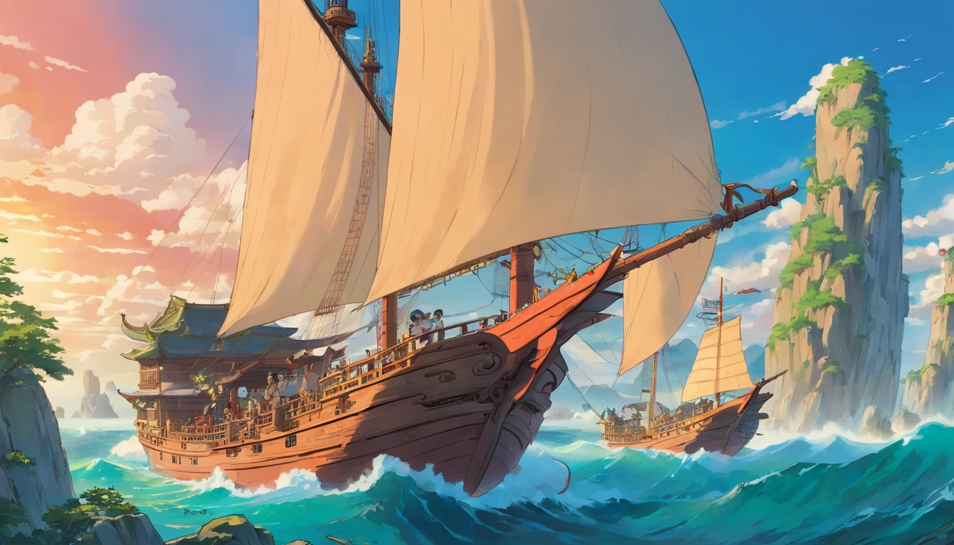 Ancient Chinese sailing ships