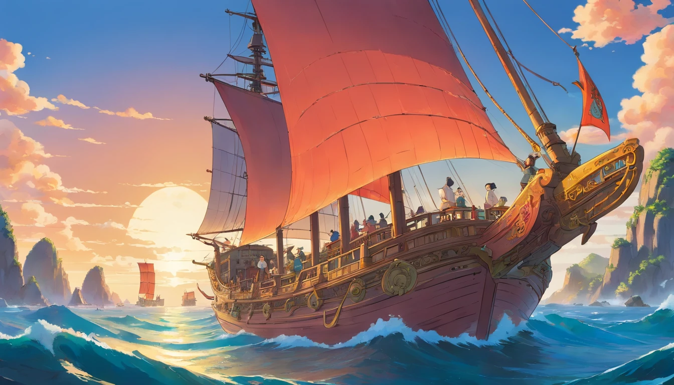 Ancient Chinese sailing ships