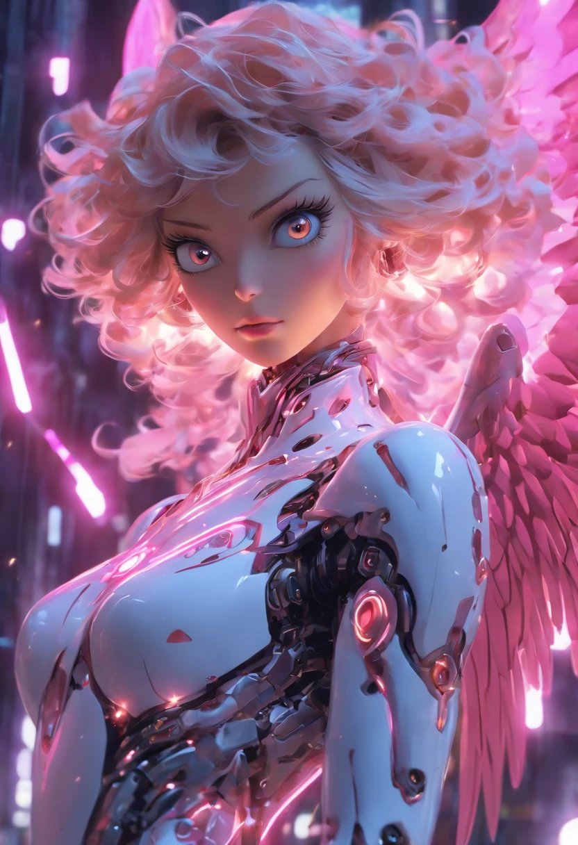 Full body like,(wide - angle shot) (Long shot: 1.3), (Intricate details:1.4), (Masterpiece) , ((anime robots, Beautiful white-skinned puppet, angel, 1girll, magic)), (Perfect aesthetic eyes:1.3) , (Detailed eyes) , (Halo) , (Eldon ring:1.4), (Wings:1.3), Glowing, twintails hair, multicolored hair, (Anatomically correct body:1.4) , Angry, (Perfect face), Sarnyo Ankaragorn Majestic guardian knight | Ultra-fine robot armor | Cinematic lighting | intricate filigree metal design | 16k | Unreal Engine 5 | rendering by octane | 。.3D, (Anatomically correct :1.4), (Ultra detailed, Fantasy background, Blush, Solo, Combat posture), (Magical Circle:1.3), lightning effects, (Ray tracing), Show your ability A.I., (Glowing eyes) , (particle glowing) , 16k wallpaper, Robot woman, Trends on Pintrest, author:Nimox S., hyper HD(RAW photo:1.2),Pink latex jumpsuit,Hollow-out on,Holt collar, latex shiny,tight-fitting,sweat leggs,White liquid, Pink body, wearing atsuko kudo latex outfit, wearing tight suit, Smooth pink skin, catsuits, Wearing latex, shiny plastic, shiny metallic glossy skin, The color of pink glow, latex outfit, chrome bodysuit, cyberpunk glossy latex suit, Shiny, futuristic glossy latex suit spread their legs M-shaped legs angry look sullenness Irritated,white liquid all over body,Full body like
