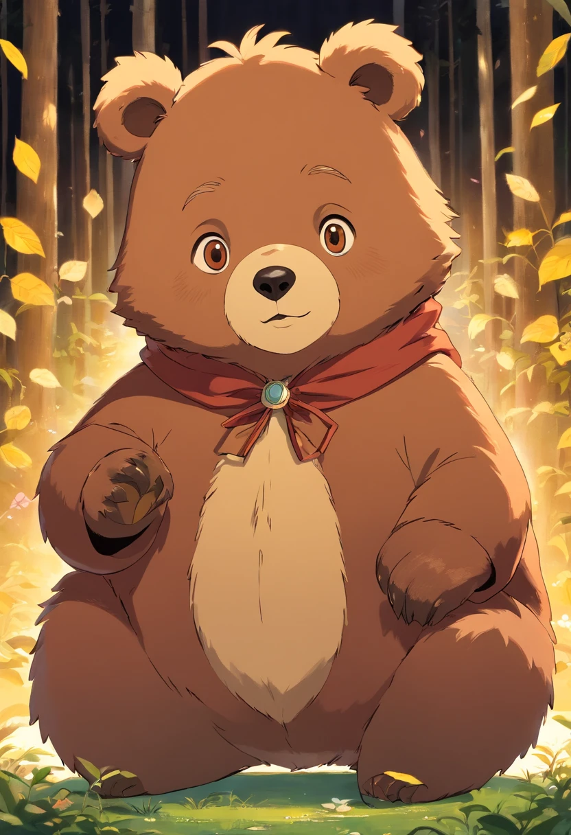 Generate ultra-high-definition images of chic bears,Highlight the intricate details of the bear's coat,and expressive eyes.