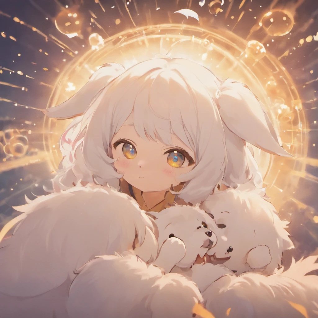 White hairs、fluffy fur、White puppy、Vigorous、Anime loving puppies、,, furry animal,Instagram icon、The loveliness that everyone looks back on、