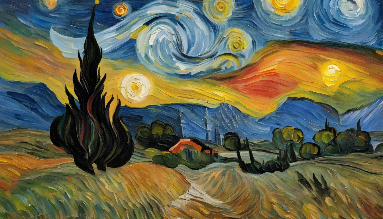 von gogh,starry nights