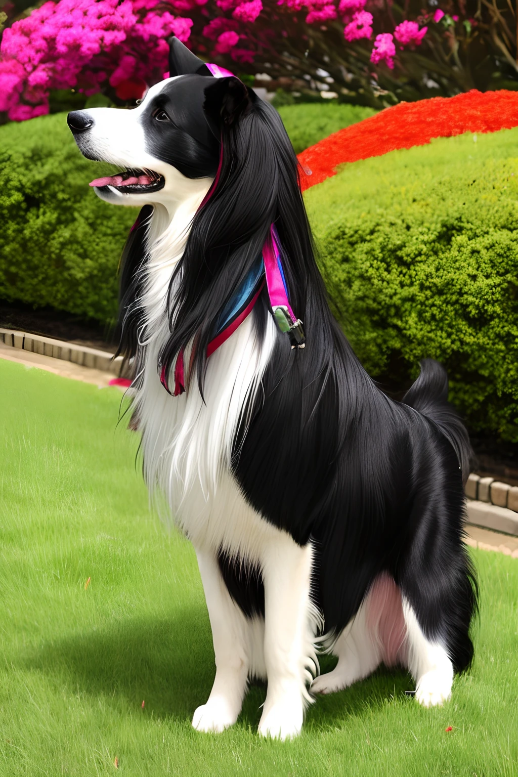 Long-haired dogs、Colorful coat
