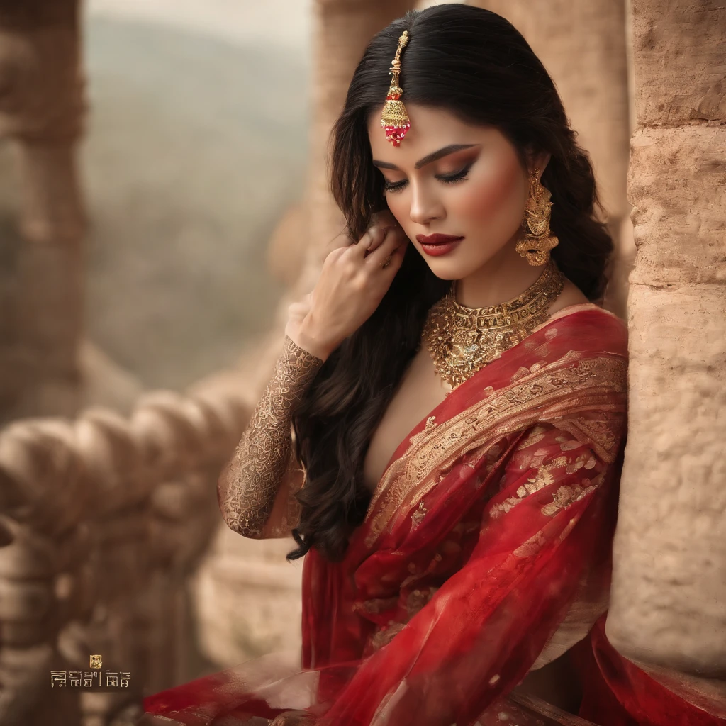 8K,RAW photos,best qualtiy,tmasterpiece:1.2),(realisticlying,Photorealistic and realistic:1.4),(Very detailed CG unity 8K wallpaper),(1个Giant Breast Girl),Dance,dunhuang_dress,dunhuang_Style,dunhuang_Background,Arms up,Gold ornaments,Ancient Chinese hairstyle,gossamer,Streamers,light make-up,eye shadows,Eyebrow nevi,(confront),dynamicposes,Background smoke surrounding,Red and green color scheme,Petals flying,the detail,jewelry,耳Nipple Ring,bangle,bshoulders,complex texture,Bust,Guqin,lute