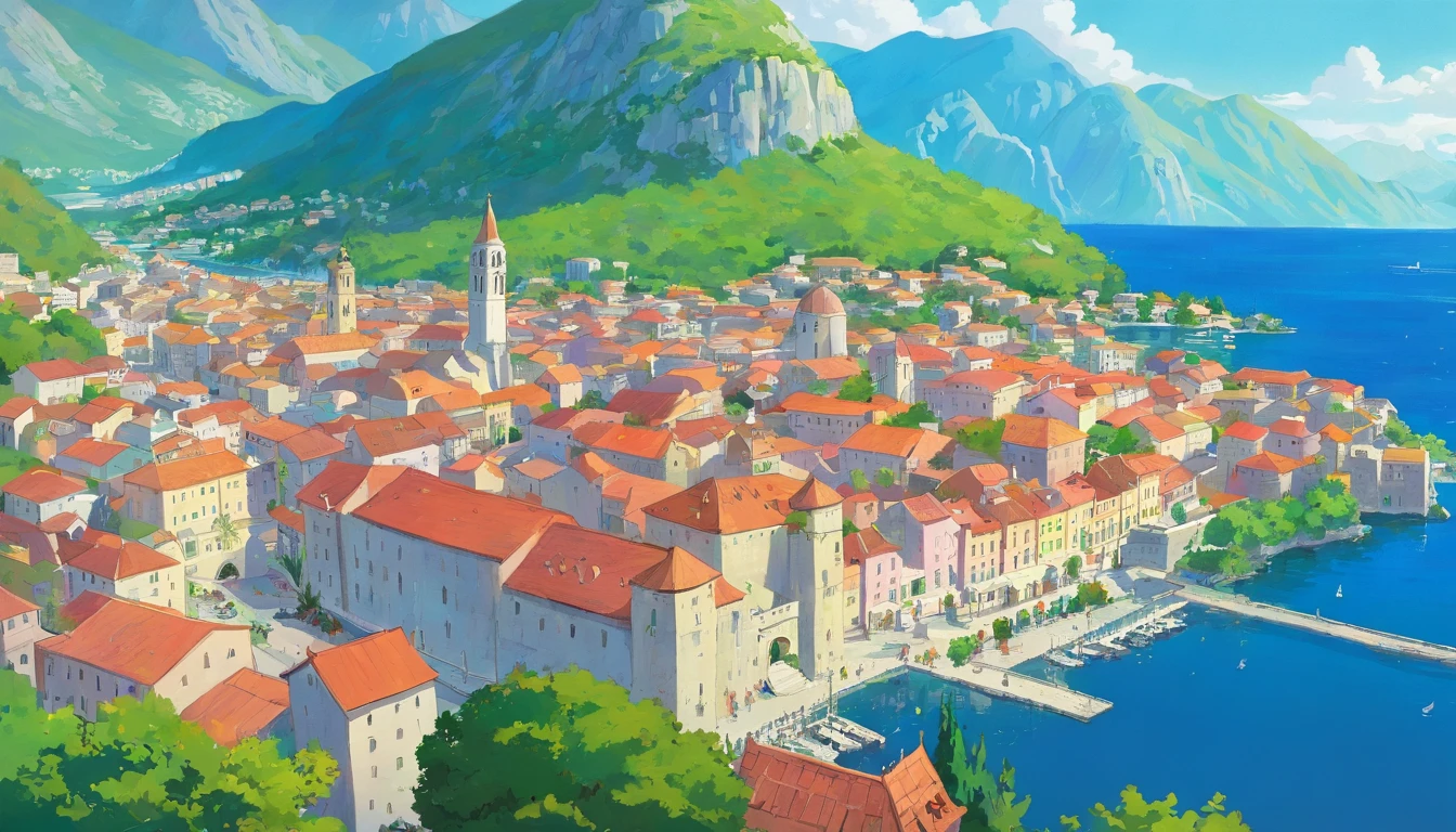 Montenegro,City of Kotor,Faraway view