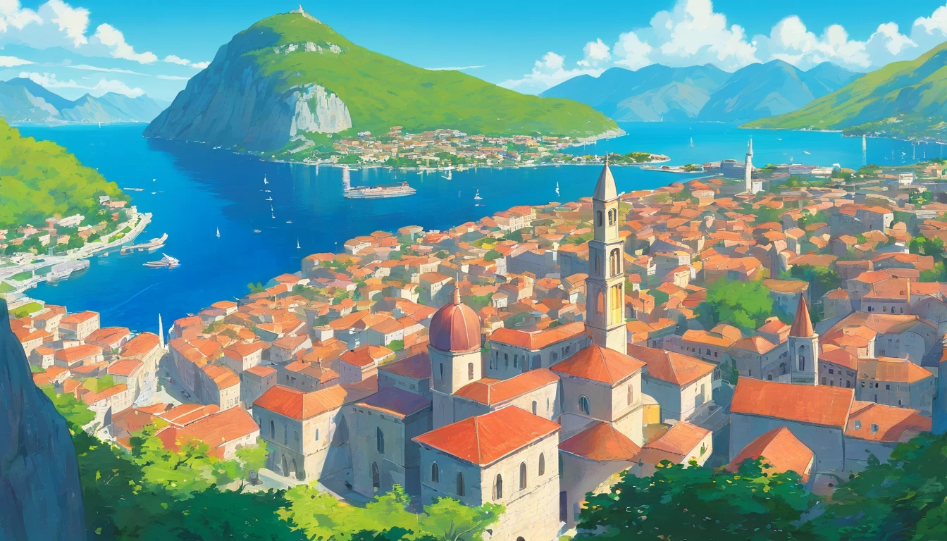 Montenegro,City of Kotor,Faraway view