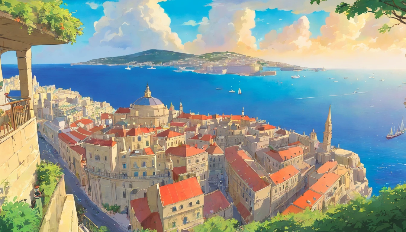 Republic of Malta,Valletta,Faraway view