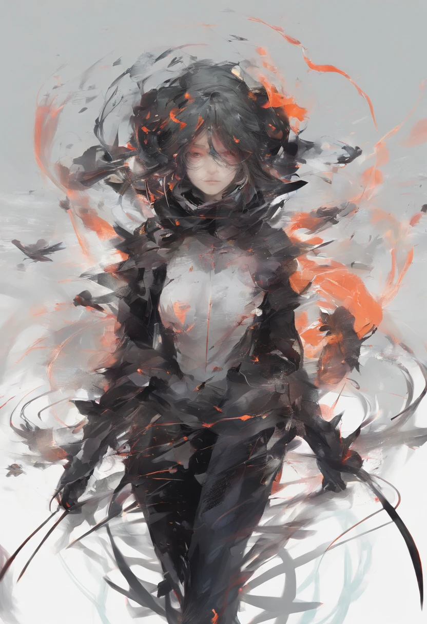 Perfect centering, Fantastic black goldfish, cheerfulness, Standing position, Abstract beauty, Centered, Looking at the camera, Facing the camera, Approaching perfection, Dynamic, Highly detailed, Smooth, Sharp Focus, 8K, hight resolution, Illustration, art by carne griffiths and wadim kashin, Goldfish characters