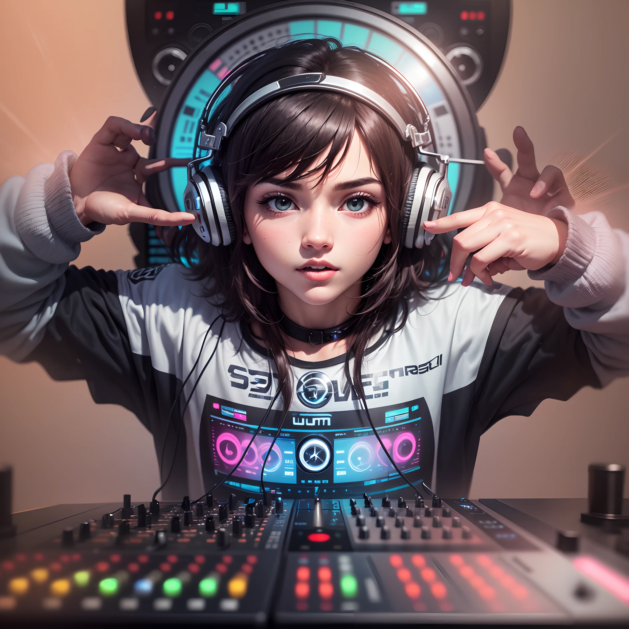 um DJ, realista, ultra detalhado, 4k --auto --s2