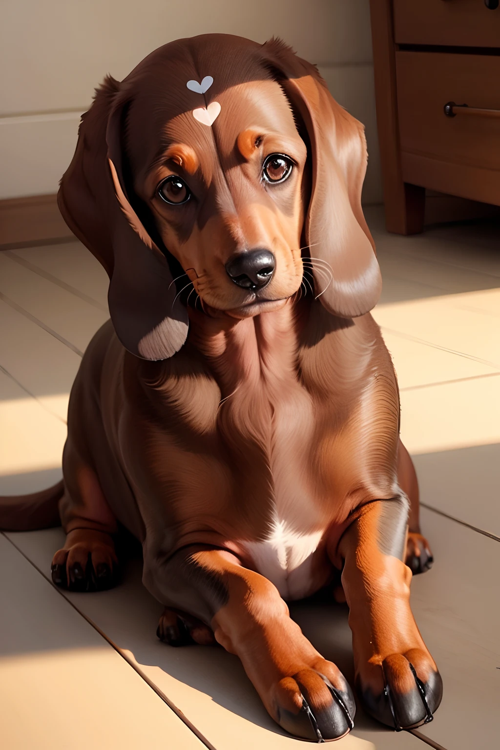 realistic obese weiner dog