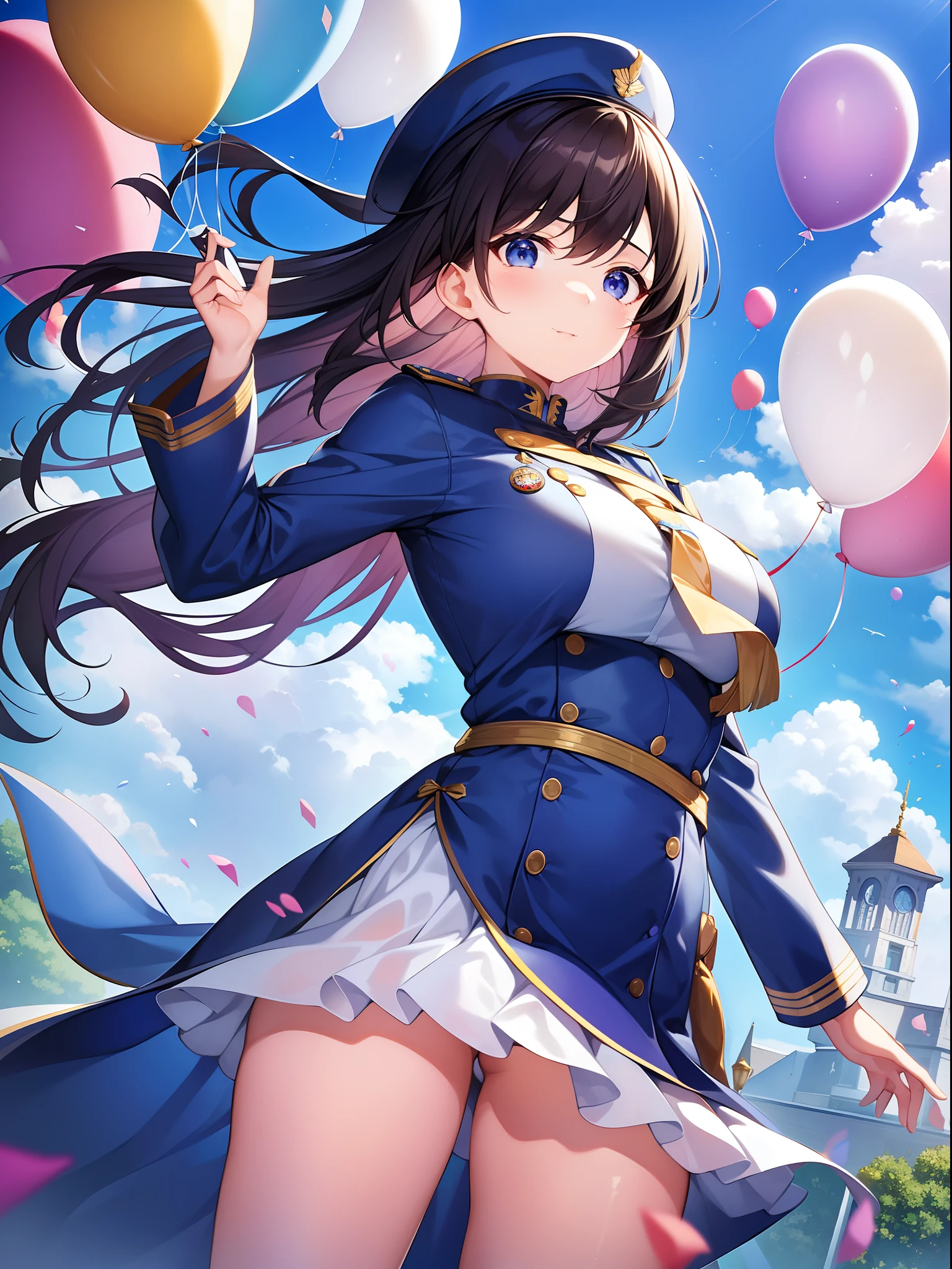 masterpiece++、top-quality++、ultra-definition++、ultra-definition++、4k++、8k++、from side、(Background Focus)++、Woman in sexy clothes praises uniformed girl who grabs a large number of balloons that destroy a city with her hands and takes off in the clear sky、Rune of a girl in uniform grabbing a large number of balloons with her hands and taking off in the clear sky、Uniformed girl magic grabbing a large number of balloons with her hands and flying out in the clear sky、Girl in uniform grabs a large number of balloons flying above with her hands and takes off in the clear sky、Married woman in uniform grabbing a large number of balloons with her hands and taking off in the clear sky、President of a girl in uniform grabbing a large number of balloons by hand and taking off in the clear sky、Detailed contemporary art、Contemporary Art Style、BlakeGirl in uniform witch grabs a large number of modern balloons with her hands and takes off in the clear sky、Uniformed girl college student grabbing a large number of balloons with her hands and taking off in the clear sky、Contemporary Art Behans、Uniformed high school girl grabbing a large number of balloons by hand and taking off in the clear sky、Uniformed girl and woman jie grabbing a large number of beautiful balloons with her hands and taking off in the clear sky、Fragments of a girl in uniform grabbing a large number of shiny floating balloons with her hands and taking off in the clear sky、Girl in uniform grabbing a large number of balloons with her hands and taking off in the clear sky、 Sparks of a girl in uniform grabbing a large number of dazzling balloons with her hands and taking off in the clear sky、Uniformed girl chains grabbing a large number of balloons by hand and flying out in the clear sky、Girl in uniform grabbing a large number of balloons with her hands and taking off in the clear sky、Hair blowing like a girl in uniform grabbing a large number of balloons with her hands and taking off in the clear sky、Blake Modern Beaut