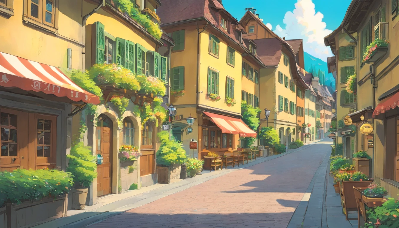 Switzerland,The beautiful streets of Bern,Faraway view
