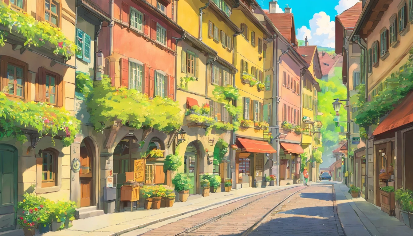 Switzerland,The beautiful streets of Bern,Faraway view