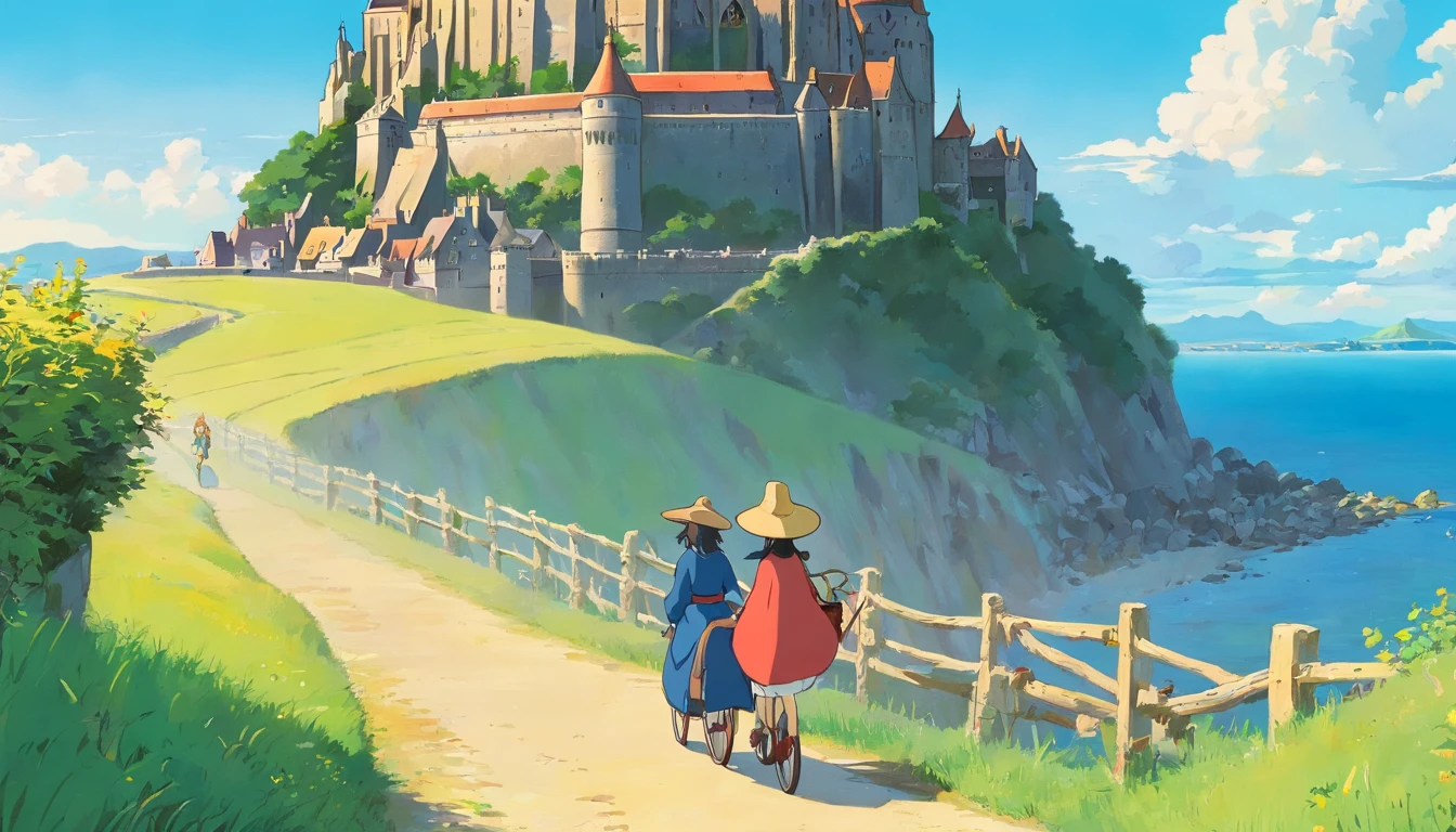 Mont Saint-Michel,France,Witch's Delivery Service