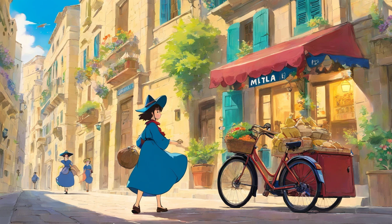 Republic of Malta,The beautiful city of Valletta,Witch's Delivery Service