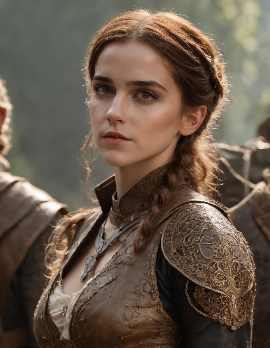Emma Watson 飾演 Beautiful Awesome Steampunk Woman, ((full bodyesbian)), hyper detail eyes, ultra detailed body, nice and perfect face，Smooth skin ice perfect face, Stunning female body, ((Ultra-thin pointer)), Masterpiece fantasy art concept, Trend at Artstation, ultra - detailed, number art, unreal-engine, 32K, Ultra HD |, centered image, Luis Royo（Luis Royo）and greg rutkowski（Greg Rutkowski）and Alphonse Mock（Alphonse Much）Art of