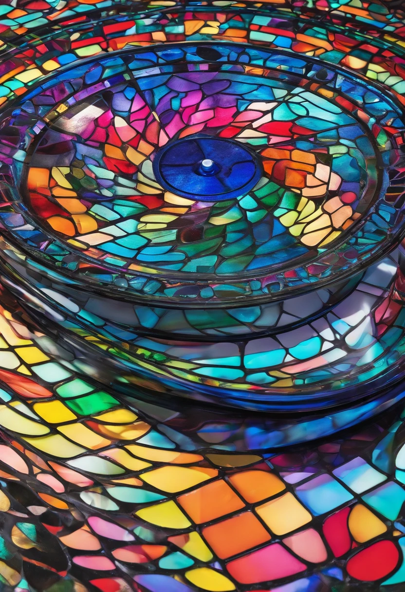Victoria's fingers descend onto the DJ deck, causing the turntable's platter to spin erratically. The record on the deck begins to warp, its molecular structure twisting and distorting. The once-cohesive vinyl grooves ripple like a malevolent force is at play.