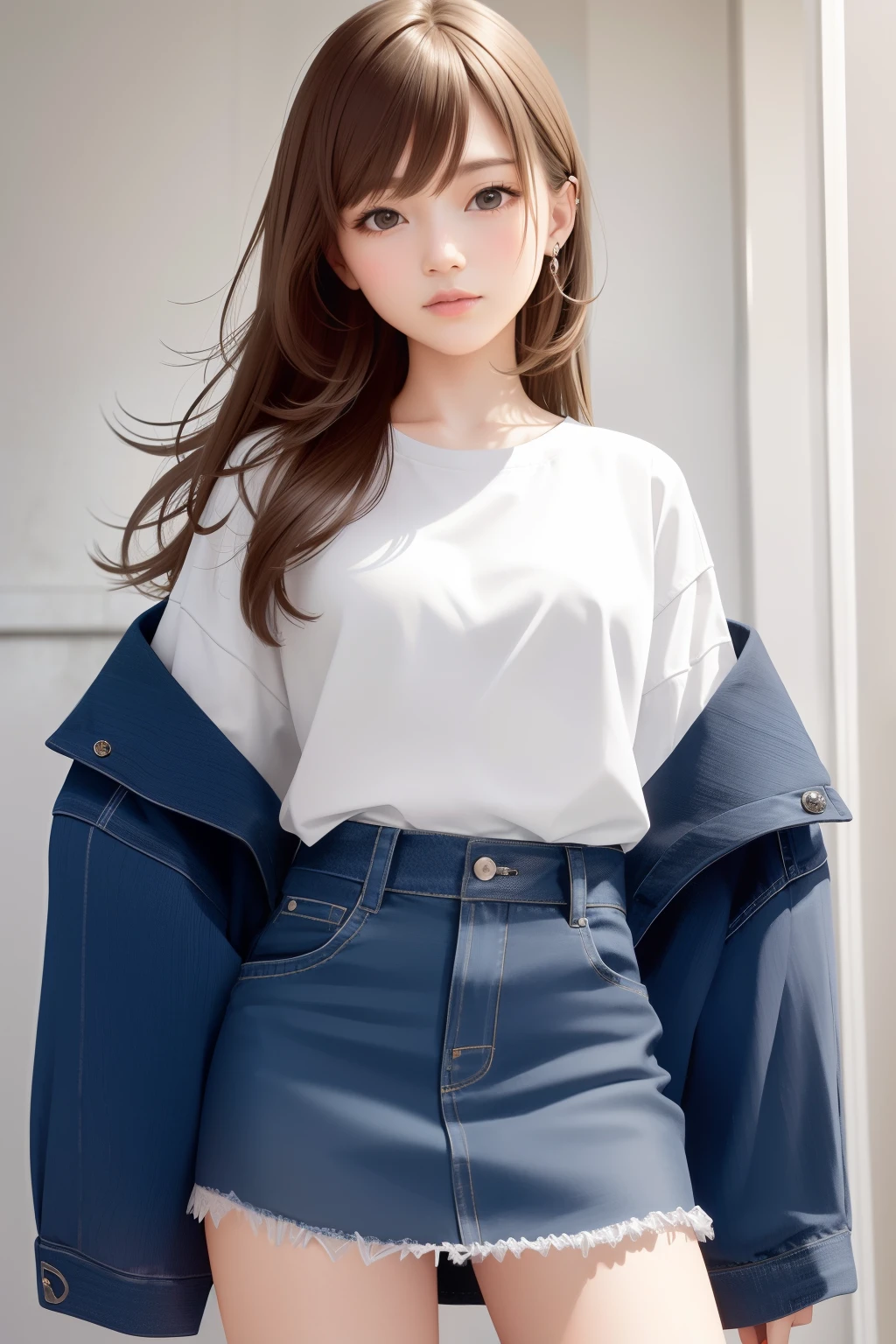 (Best Quality, Masterpiece: 1.1), (Realistic: 1.4), 1 Girl, Cowboy Shot