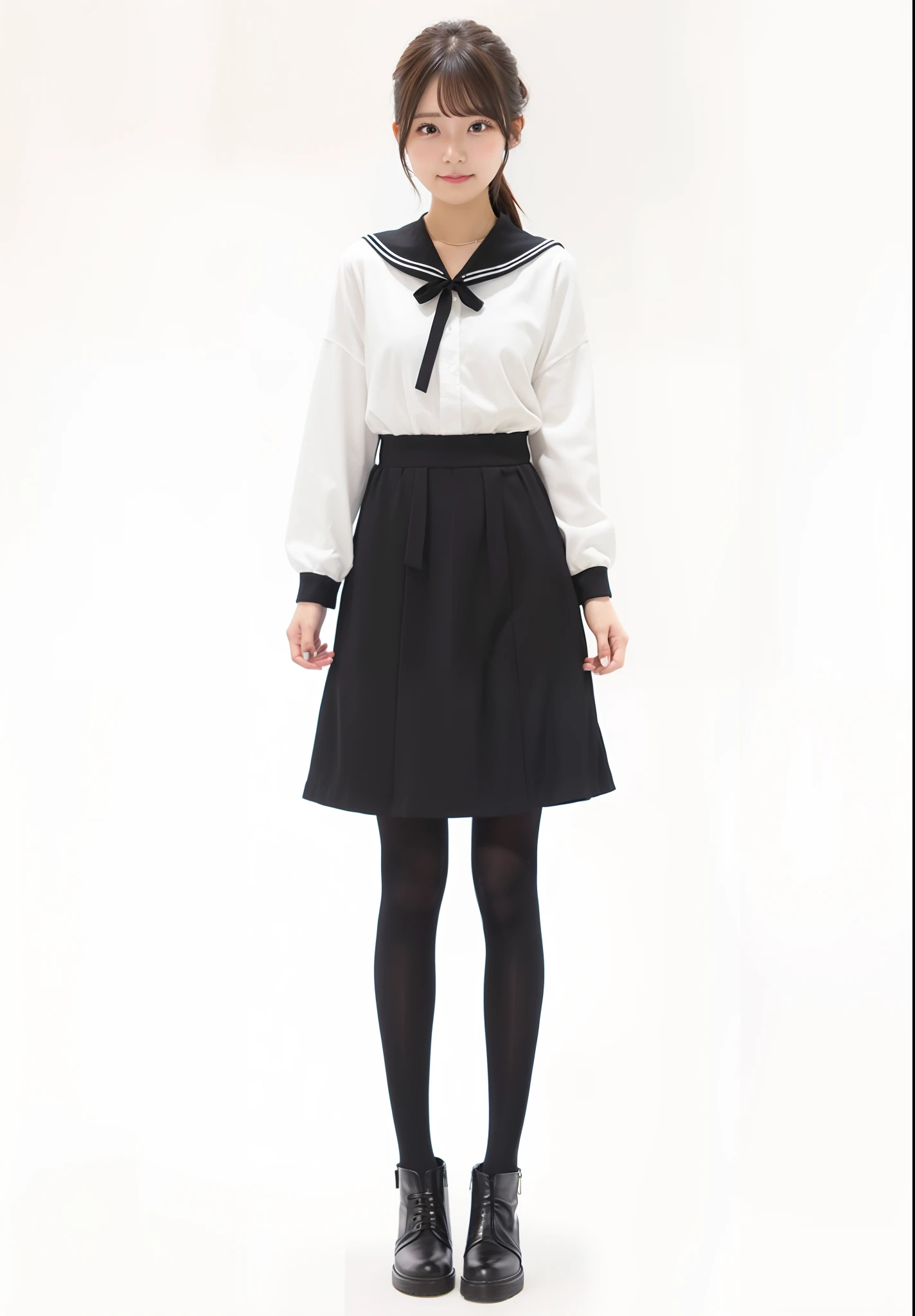 1girl, Riko amanai, white