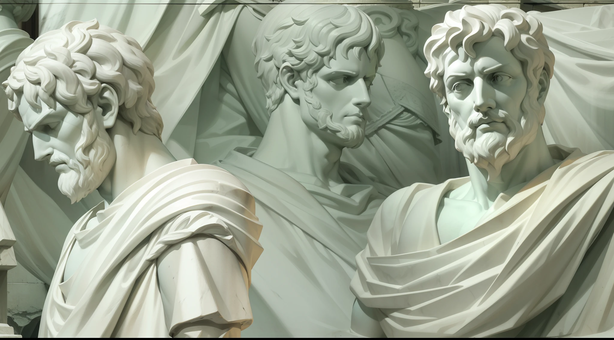 Greek god Hades, the lord of the underworld, and Greek goddess Persephone, the goddess of spring. Extraordinary beauties, perfect bodies, detailed rendering.