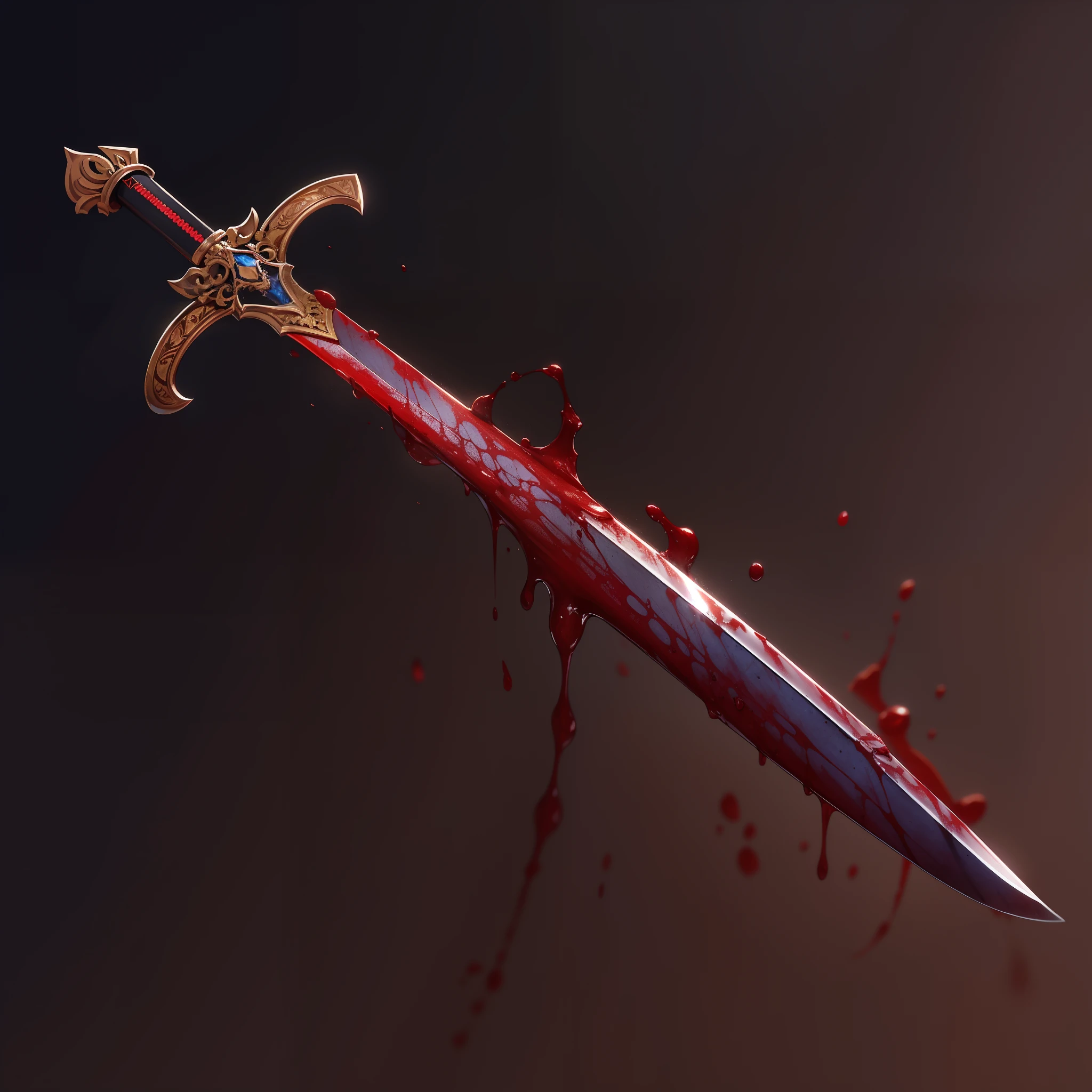 Blood-bathed sword