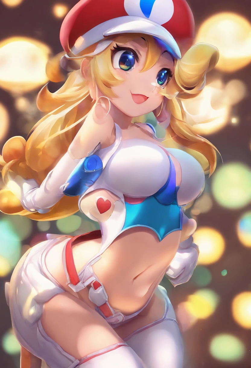 Leuchtende helle Augen, Biomechanisch,Sehr leuchtende Farben, Lichtteilchen, mit leuchtendem Licht, Mshiff, wallpaper art, UHD-Hintergrundbild, (cosplay girl,)( sexy outfit, upskirt), (nurse joy), (erotic)