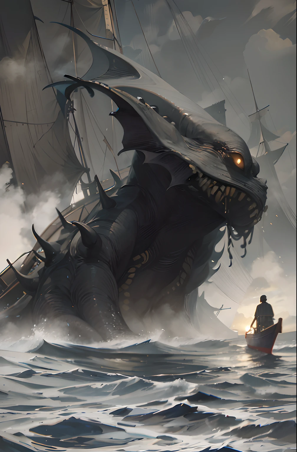 (anime:1.1), (cult of cthulhu:0.9), (futurism:1), (dread:0.66), (impressionist:1.1), (detailed:1.2), majestic, (breathtaking), (suggestive:0.5), (depressing:1.4), (cute:1.3), (enticing:1.2), (irresistible:1.2), (surreal:1.1), (disturbing:1.1), (fascinating:1.3), (black:1.2), (navy :1.25), (orange:1.2), (eerie)