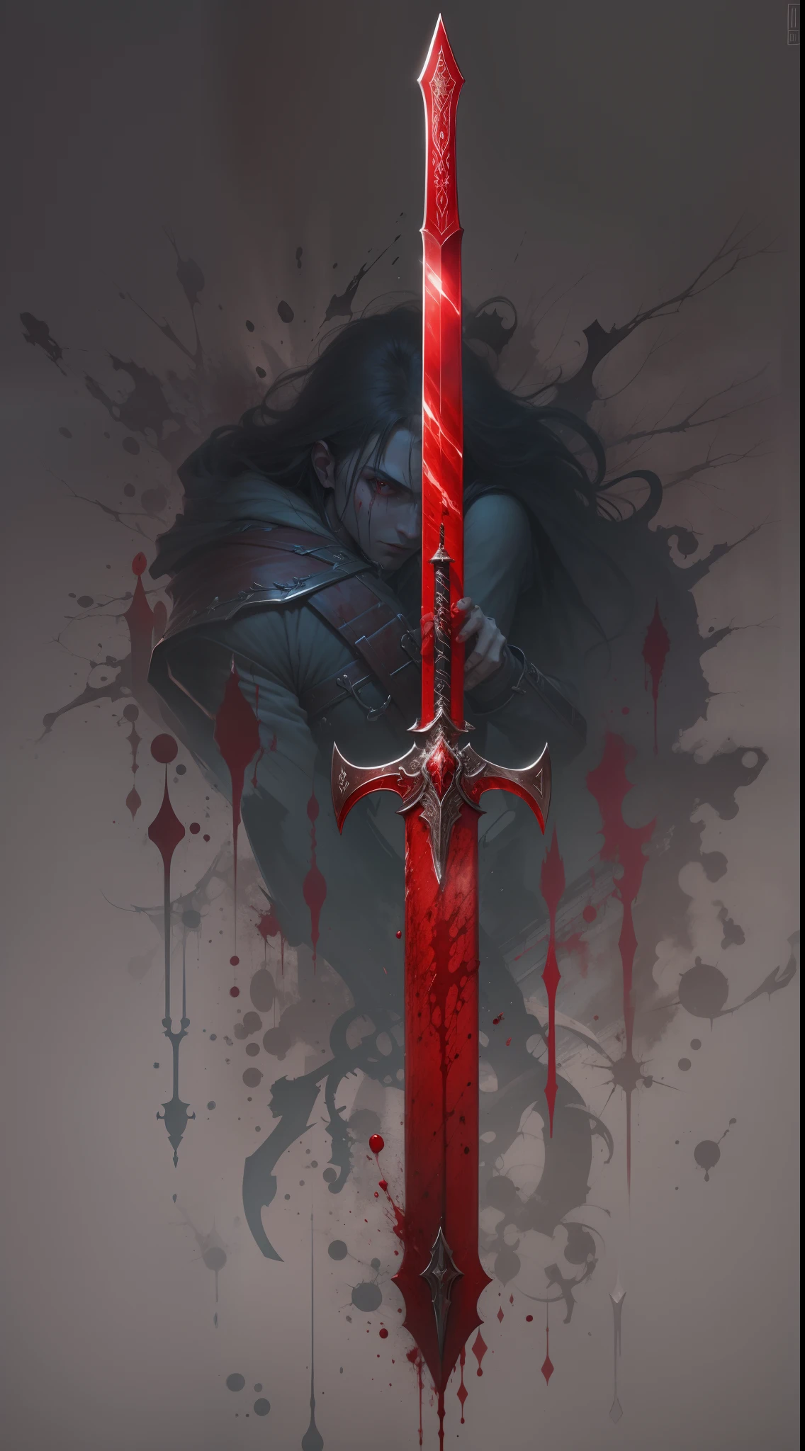 Blood-bathed sword