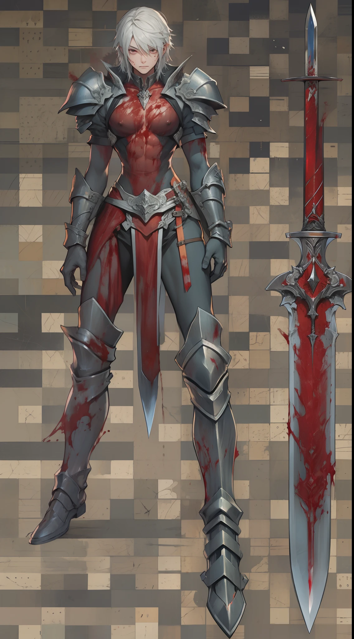 Blood-bathed sword