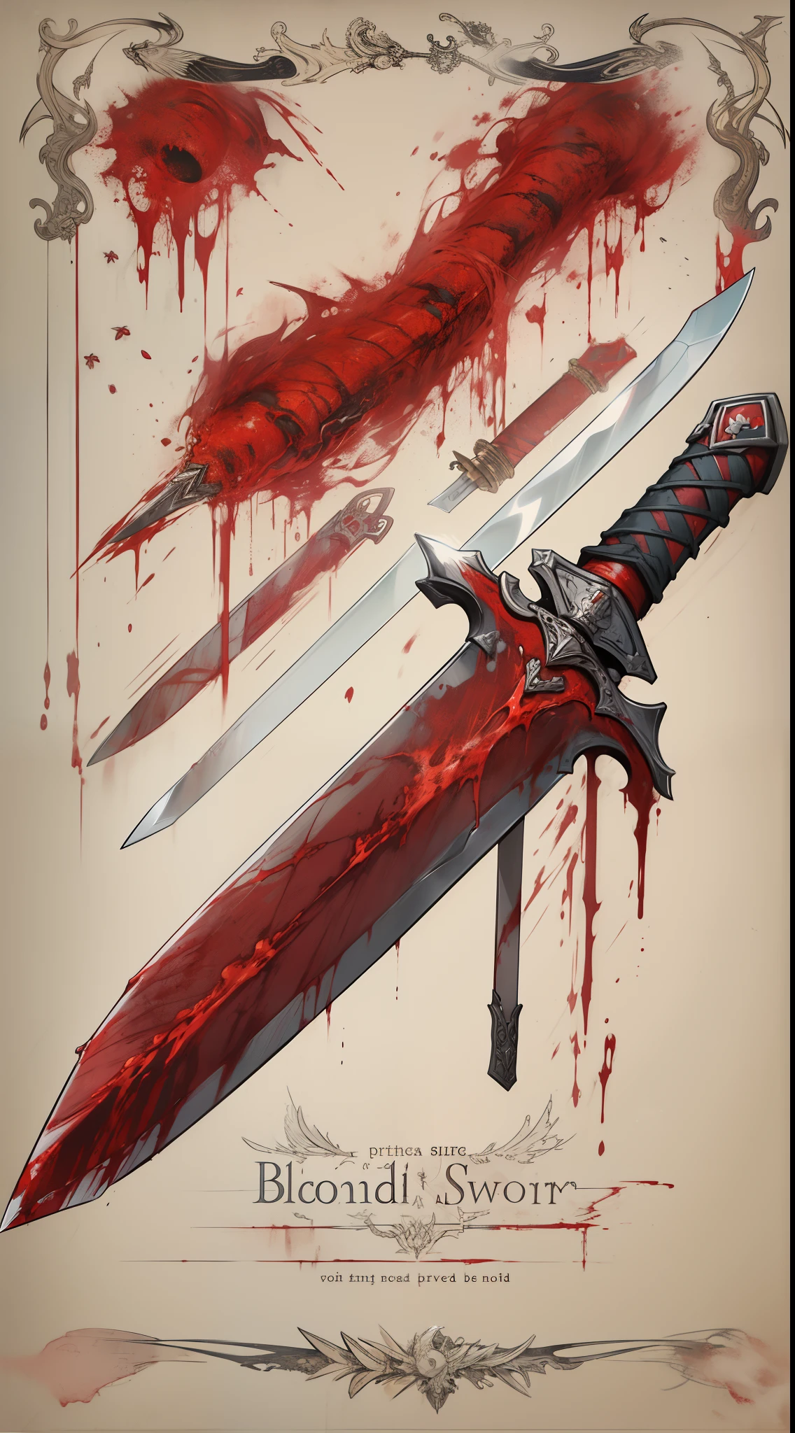 Blood-bathed sword