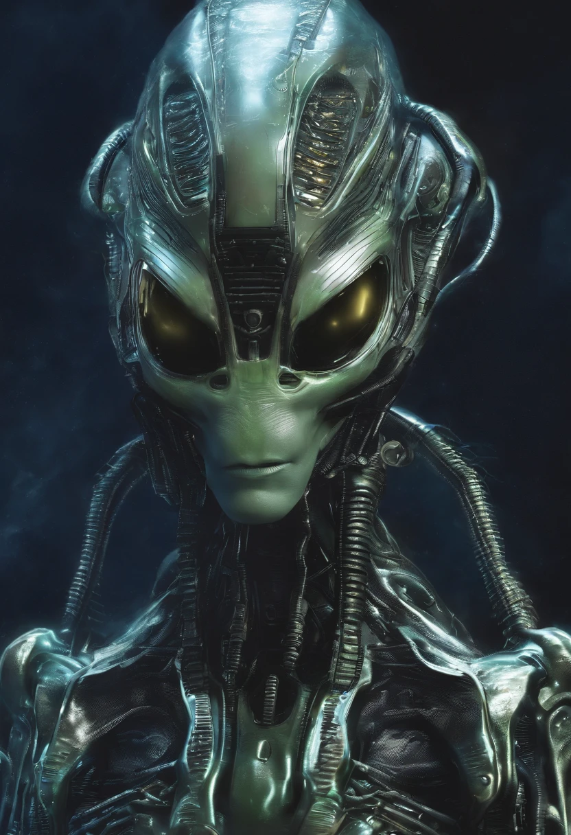 Alien aliens,Full-body photos,high - tech,Laser laser,Delicate picture