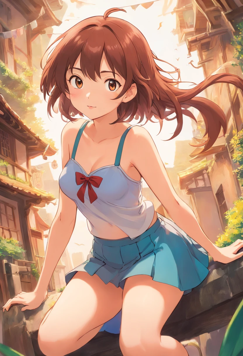 Hentai girl, up skirt, sexy