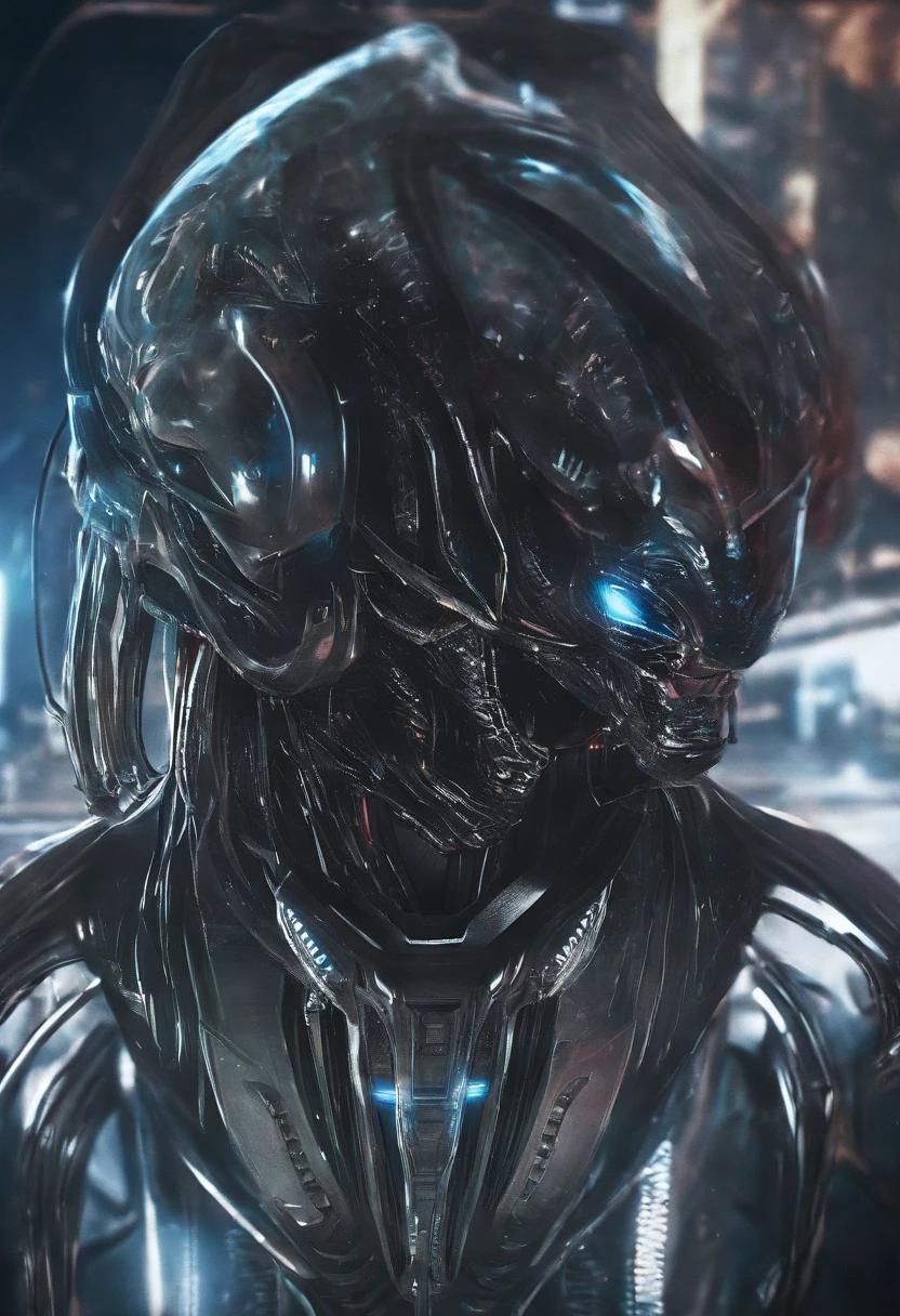 Tiger alien,Full-body photos,high - tech,Laser laser,Delicate picture