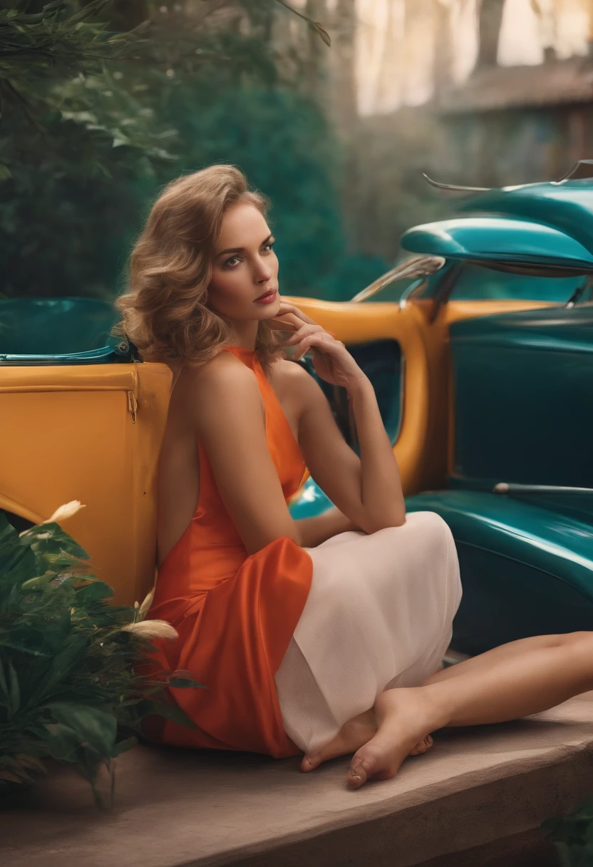 Create a scene that represents the moment when Catherine, has the brilliant idea of communicating with