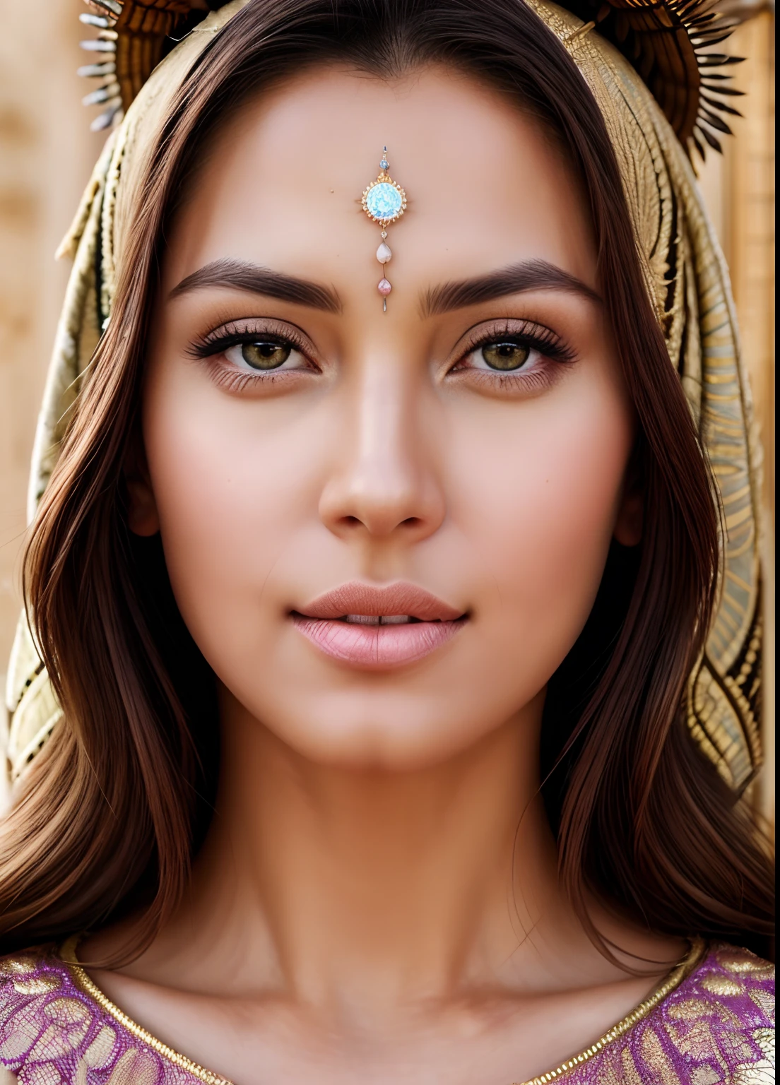 Very beautiful princess face portrait zoom sexy sexy sexy eyes sexy eyes mouth bright crystal eyes hyper realistic super detailed Dynamic shot masterpiece yet Moroccan caftan