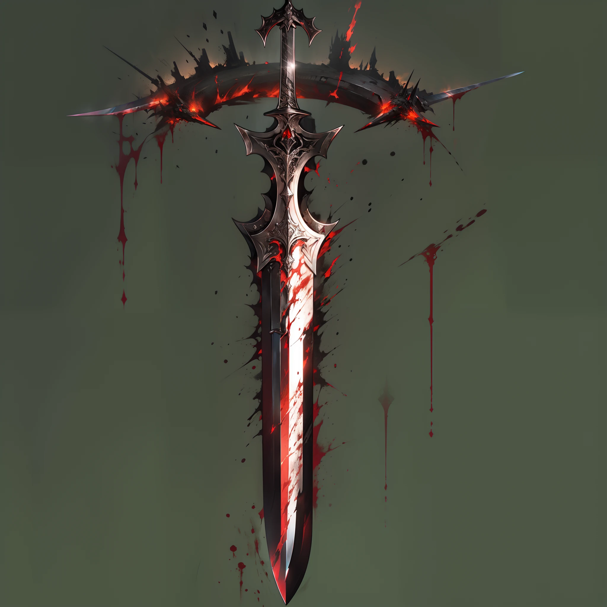 Blood-bathed sword