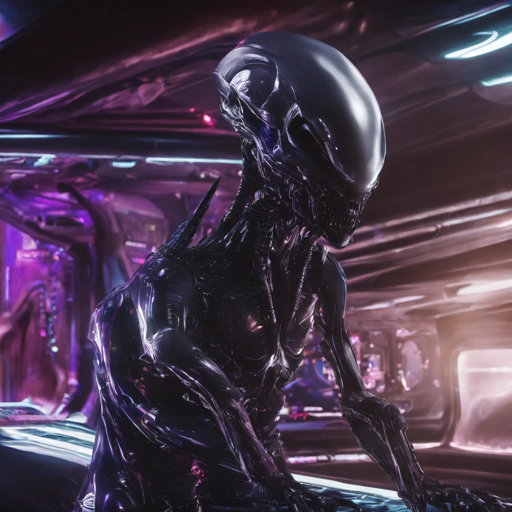 Monster 32K（tmasterpiece，k hd，hyper HD，32K）Rolling flying linen constellation，Lizard Head White Gold Silk Armor Tulle Cyberpunk Monster Space Station，the sideview，semi transparent，Portrait close-up，Ice is permeable to gas，Film light and shadow，Full composition，Panorama ultra-wide angle，extremely happy，Pterostilbene has a delicate texture，Strong visual impact，Hyper-detailing，Fantasy monsters，Refined face，prettyeyes，Cherry small mouth，high saturated，Long flowing burgundy hair，crystal-clear，Good sense of perspective，Light and shadow effects，16K smooth，Surface reflected light