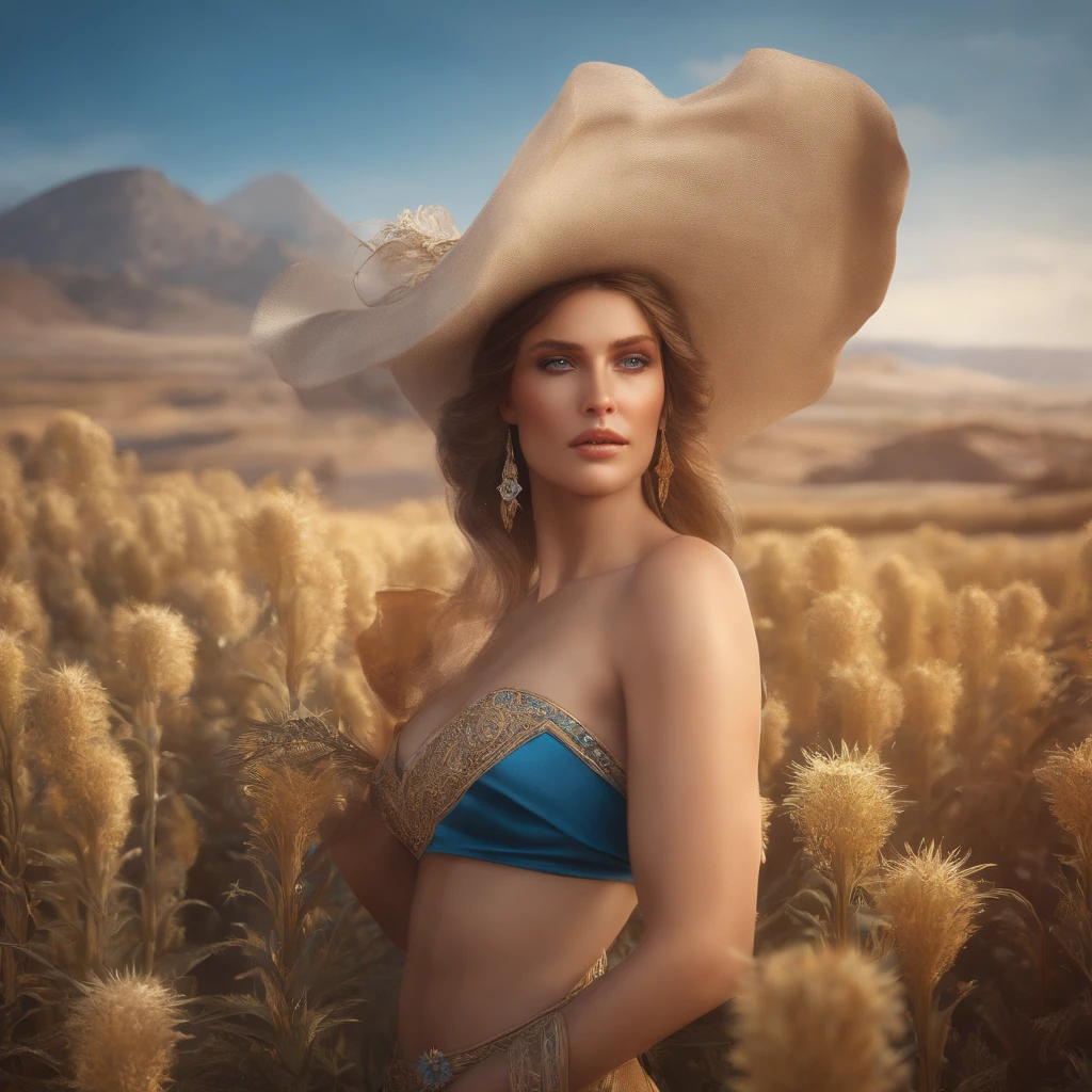World without water, au naturel, blue eyes, hyper detailed, digital art, trending in artstation, cinematic lighting, studio quality, smooth render, unreal engine 5 rendered, octane rendered, concept art, smooth, sharp focus, illustration, art by artgerm and greg rutkowski and alphonse mucha and ian sprigger