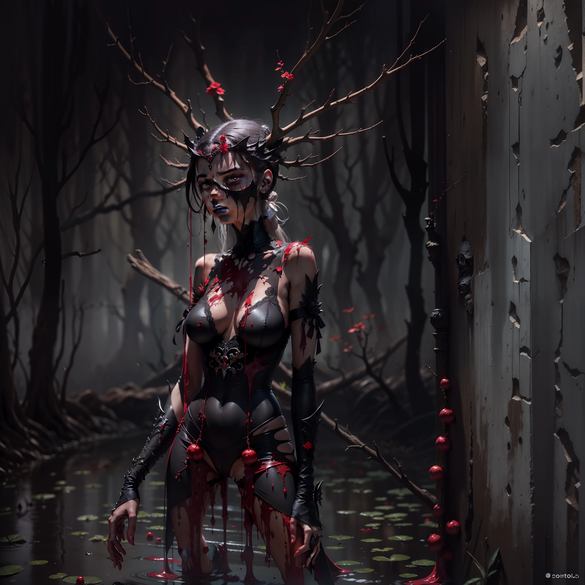 (La mejor calidad,Ultra detallado,realista:1.37),espada sangrienta,acero brillante,bordes afilados,gotas de sangre en cascada,dark and ominous atmosphere,Pasillo macabro,moody lighting,salpicaduras de sangre,Sombras espeluznantes,Arma espantosa,Arma mortal,Aura siniestra,apariencia amenazante,Gore y brutalidad,agarre tendinado,Horror aesthetics,goteo rojo,escena inquietante,Forbidden atmosphere,vibraciones ominosas,Silencio ominoso,surreal imagery,empapado en sangre,gleaming crimson,Arma aterradora,Presencia aterradora,Obras de arte macabras,visual de pesadilla,Sombras que envuelven la hoja,Tonos oscuros,tranquilidad interrumpida,creepy feeling,Gothic setting,Ominous energy,Silencio sepulcral,Arma sobrenatural,Arma sanguinaria,Destino ominoso,Envuelto en la oscuridad,Ominous anticipation,Ambiente premonitorio.