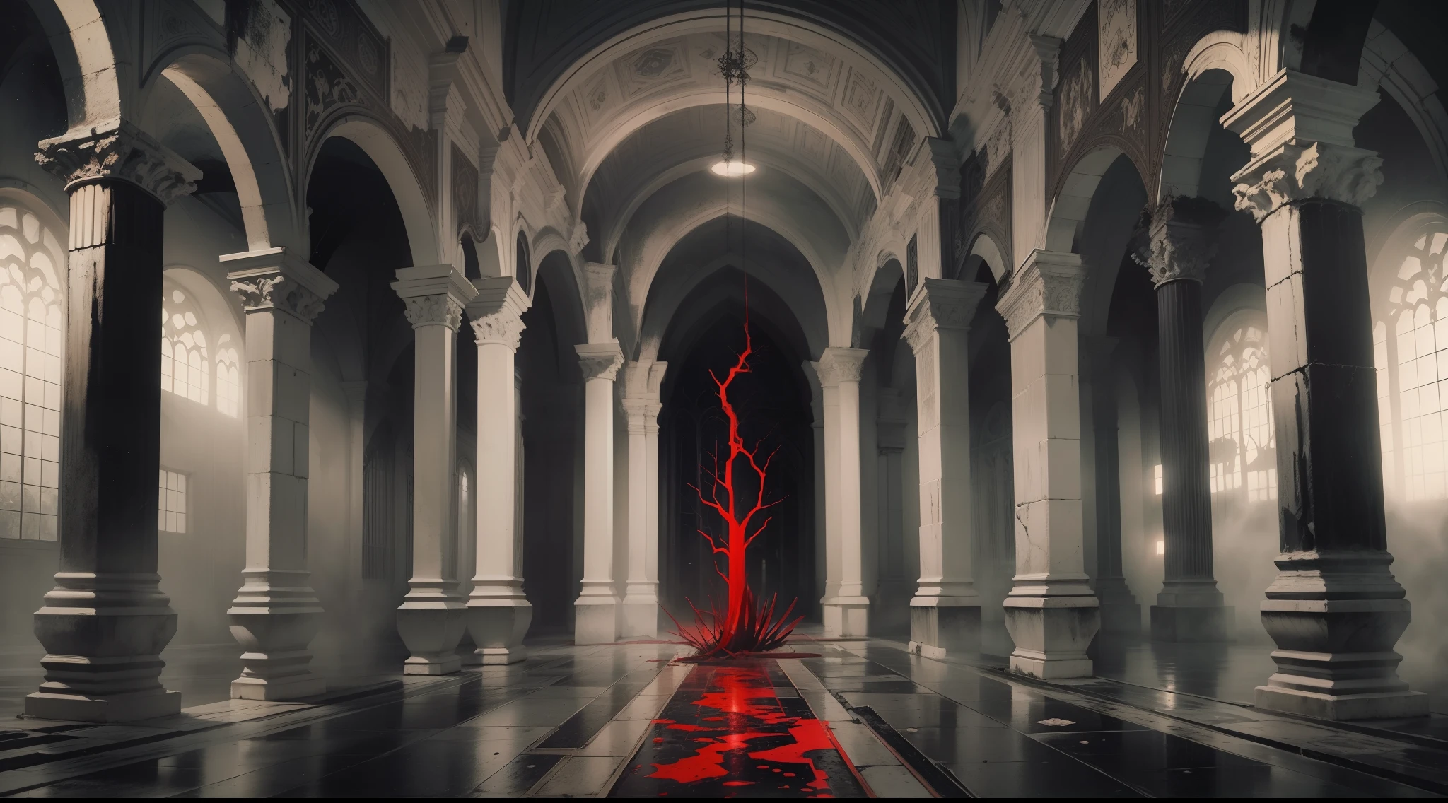 (La mejor calidad,Ultra detallado,realista:1.37),espada sangrienta,acero brillante,bordes afilados,gotas de sangre en cascada,dark and ominous atmosphere,Pasillo macabro,moody lighting,salpicaduras de sangre,Sombras espeluznantes,Arma espantosa,Arma mortal,Aura siniestra,apariencia amenazante,Gore y brutalidad,agarre tendinado,Horror aesthetics,goteo rojo,escena inquietante,Forbidden atmosphere,vibraciones ominosas,Silencio ominoso,surreal imagery,empapado en sangre,gleaming crimson,Arma aterradora,Presencia aterradora,Obras de arte macabras,visual de pesadilla,Sombras que envuelven la hoja,Tonos oscuros,tranquilidad interrumpida,creepy feeling,Gothic setting,Ominous energy,Silencio sepulcral,Arma sobrenatural,Arma sanguinaria,Destino ominoso,Envuelto en la oscuridad,Ominous anticipation,Ambiente premonitorio.