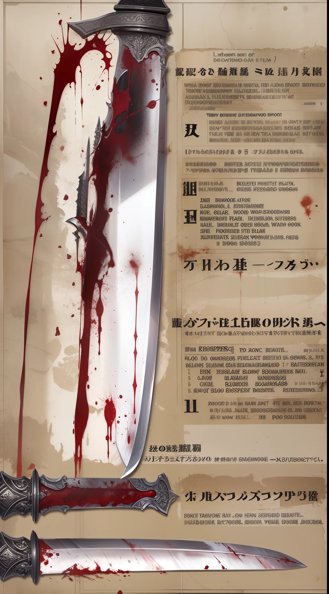 Blood-bathed sword